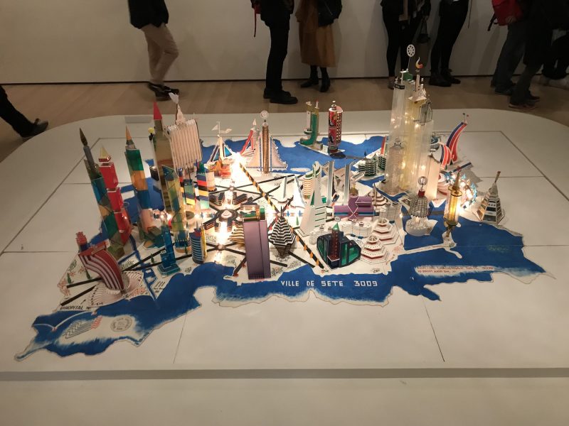 Bodys Isek Kingelez, "Ville de Sète 3009" 2000, at MoMA