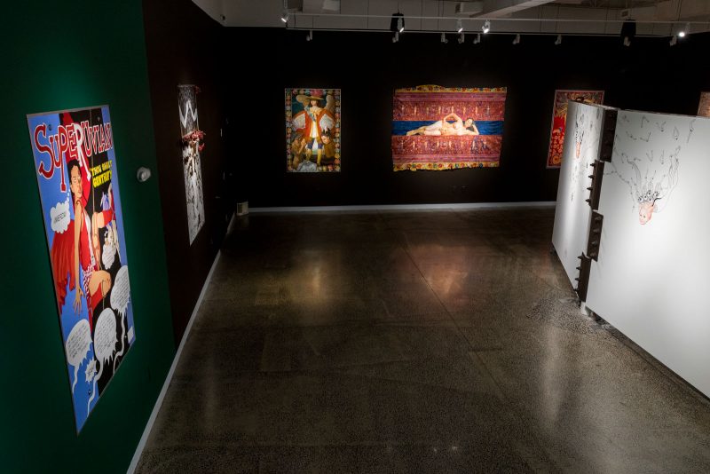 Exhibition view, Kukuli Velarde's "The Complicit Eye" at Taller Puertorriqueño