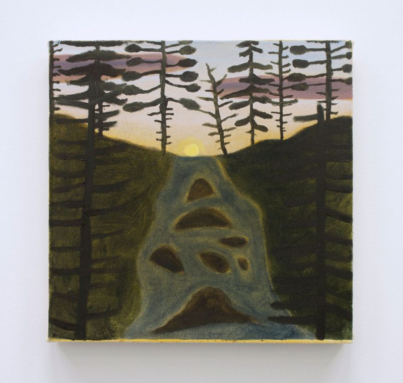 "Dusk Falls" by Stephen W Evans. From "On Feelings and Strangeness" at the University of the Arts painting gallery, October 2018. Photo courtesy of the artist. 