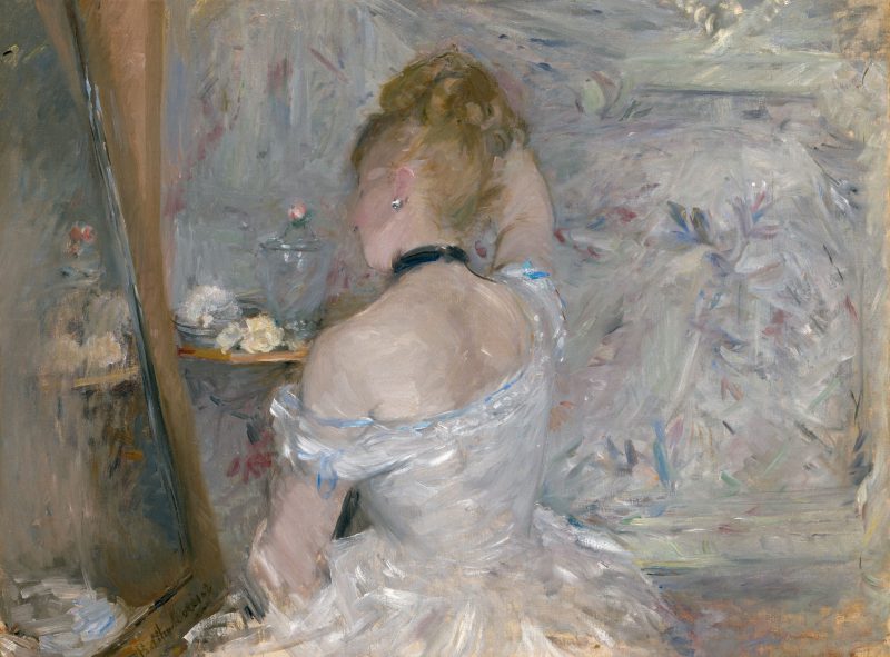 Berthe Morisot. Woman at Her Toilette, 1875–1880. Oil on canvas. The Art Institute of Chicago, Inv. no. 1924.127. Photo courtesy The Art Institute of Chicago / Art Resource, NY.