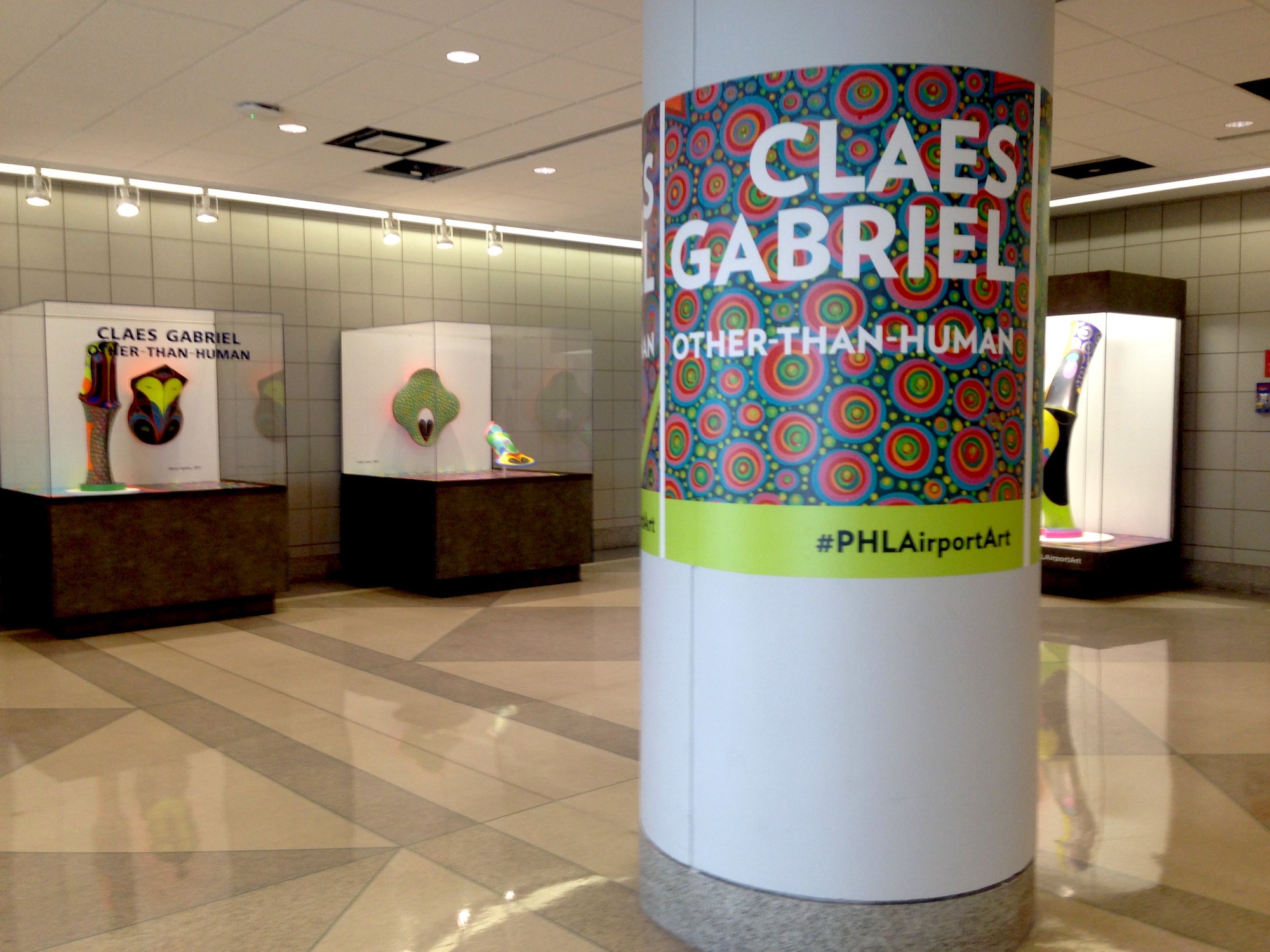 Claes Gabriel installation at PHL Airport Art