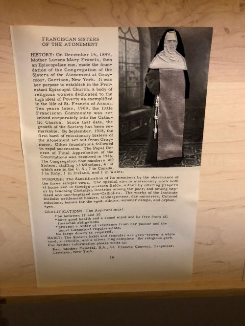 Detail, "Dialogue of the Carmelites" by Suzanne Bocanegra. From "Poorly Watched Girls" at The Fabric Worksop and Museum. Photo courtesy of Imani Roach.