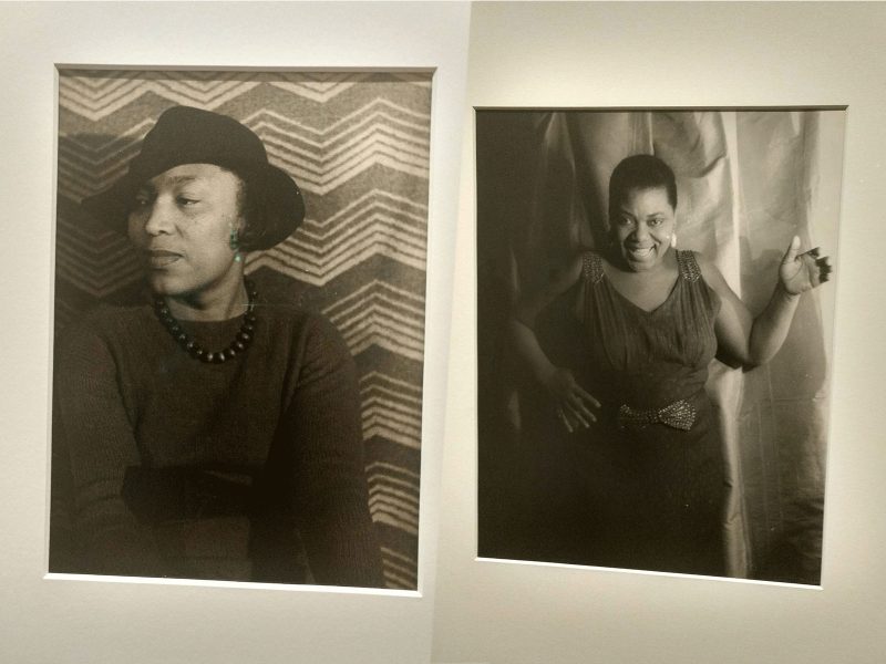 Portraits of Zora Neale Hurston (left) and Bessie Smith (right) by Carl Van Vechten. Photos courtesy of Janyce Glasper.