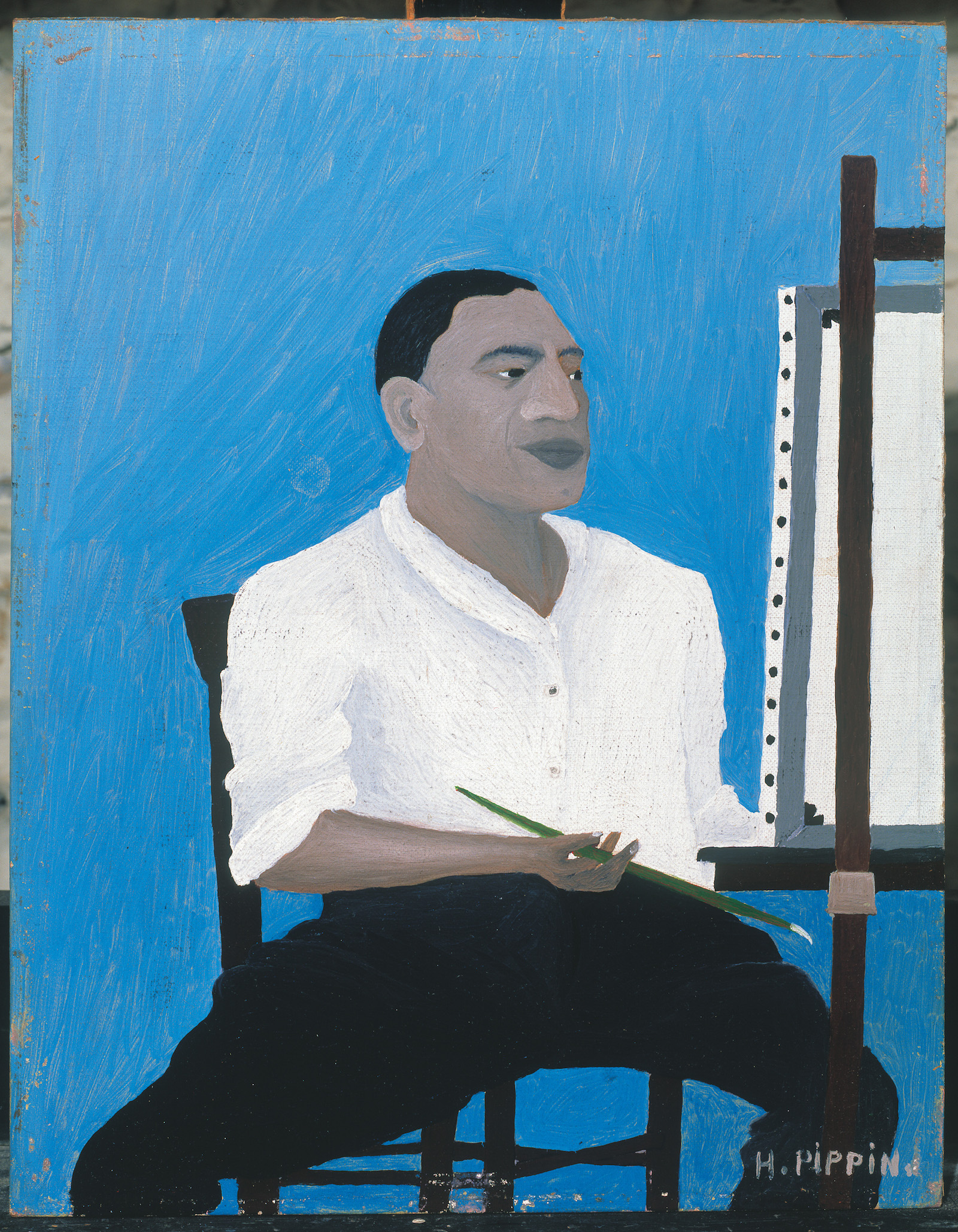 Horace Pippin (1888–1946) Self-Portrait, 1941 Oil on canvas board, 14 x 11 in. Collection Albright Knox Art Gallery, Buffalo, New York, Room of Contemporary Art Fund, 1942