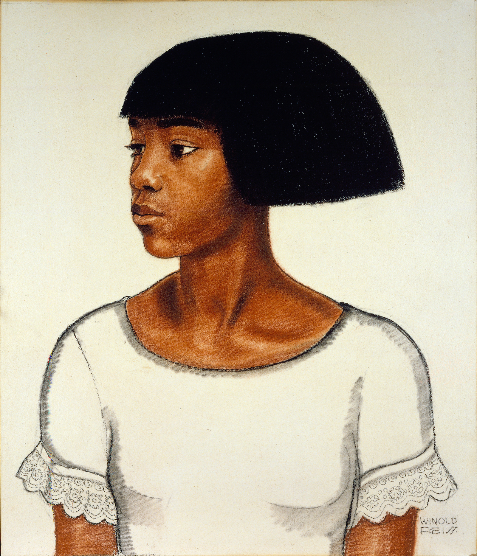 Winold Reiss (1886–1953) Harlem Girl, ca. 1925 Pencil, charcoal and pastels on heavy illustration board, 21 x 14 in. Museum of Art and Archeology, University of Missouri
