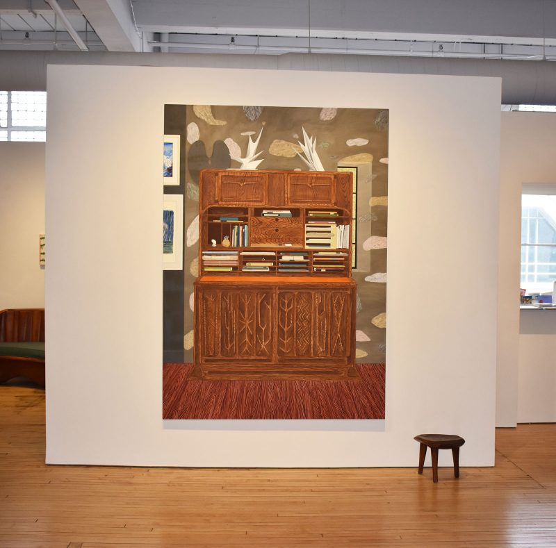 "Drop leaf desk", Becky Suss. From "Becky Suss/Wharton Esherick" at Fleisher/Ollman. Photo courtesy of Mandy Palasik.