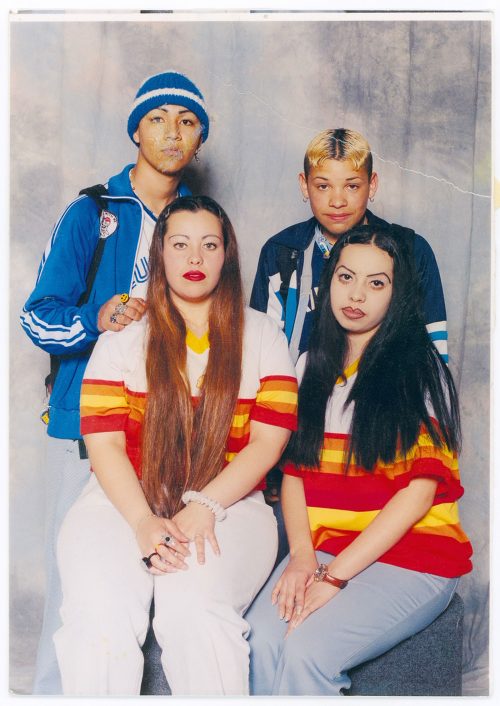 Swing Kinds party crew from San Gabriel Vallery, 1994. Courtesy Guadalupe Rosales and Deborah Meza.