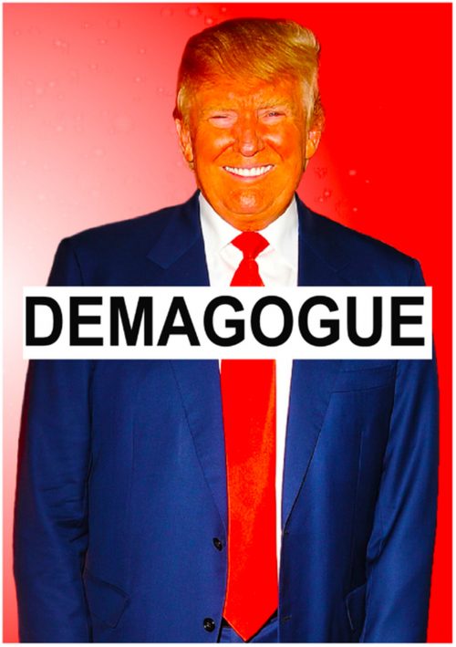 Henry Ferreira, “Demagogue Defined”. From “Prints for Protest” at Second State Press. Photo courtesy Prints for Protest.