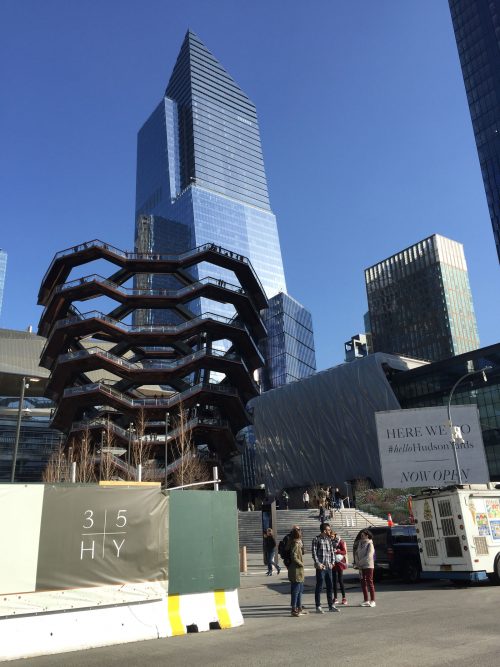 View of Hudson Yards, New York’s shiny new epicenter. Photo by Mandy Palasik.