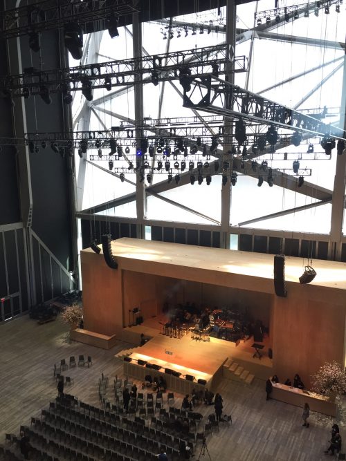 View of The Shed’s expanded performance area as seen from the galleries above. Photo by Mandy Palasik.