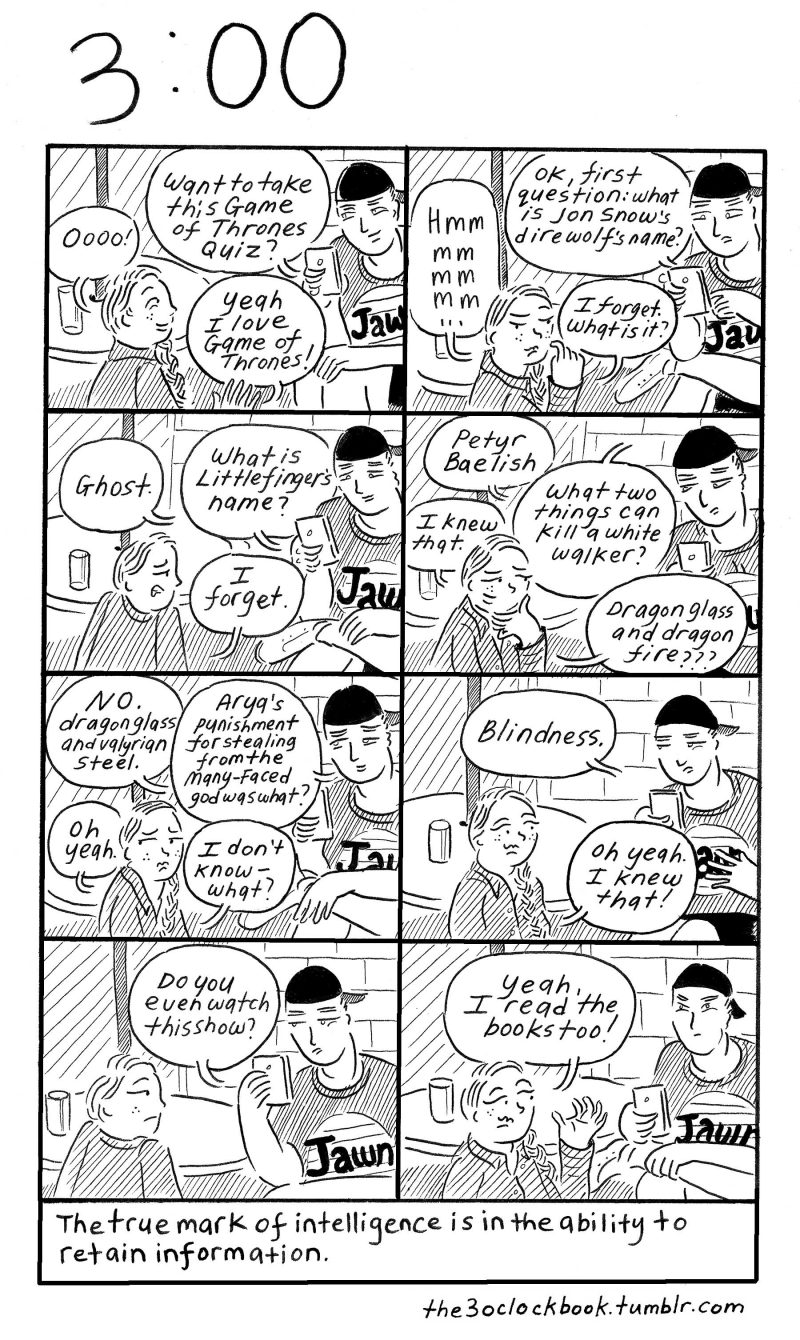 Beth Heinly comic, The 3:00 Book