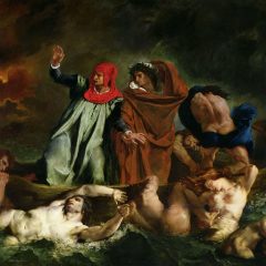 Eugene Delacroix, Dante and Virgil in Hell, 1822, courtesy of Wikipedia.