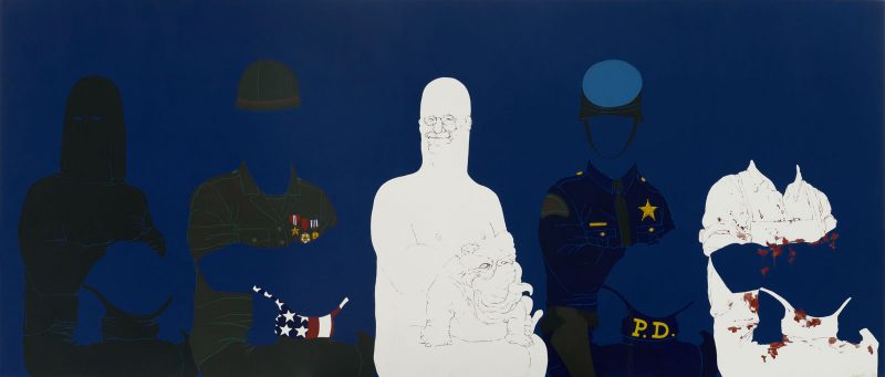 May Stevens, Big Daddy Paper Doll, 1970, acrylic on canvas, Brooklyn Museum, Gift of Mr. and Mrs. S. Zachary Swidler, 75.73. © May Stevens, Courtesy of the artist and RYAN LEE Gallery, New York.