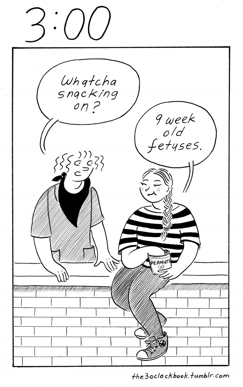 Beth Heinly comic, The 3:00 Book