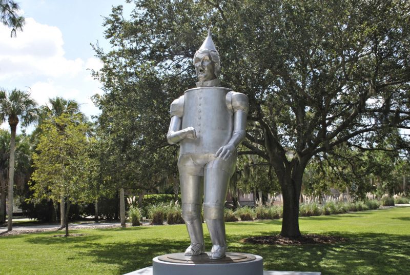 Coco Fusco Tin Man of the Twenty-First Century, 2018 Aluminum and steel © Coco Fusco/Artists Rights Society (ARS), New York