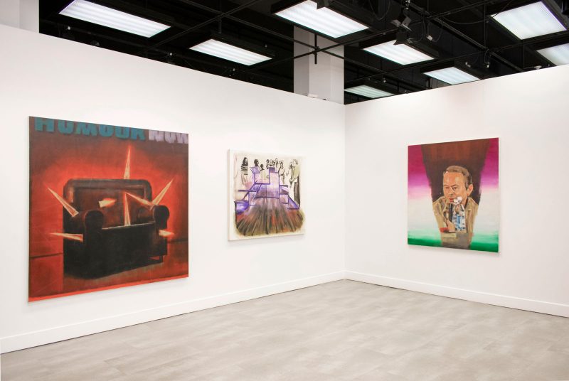 Installation view of The Work. Image courtesy of the Mishkin Gallery.