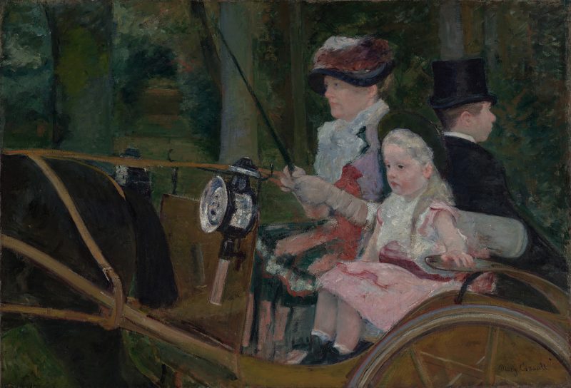 Cassatt, Mary. A Woman and a Girl Driving. Oil on canvas. 1881. Philadelphia Museum of Art.