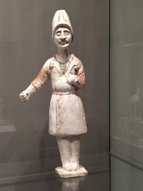 Figure of a Sogdian Groom, Tang dynasty. Photo by Andrea Kirsh.