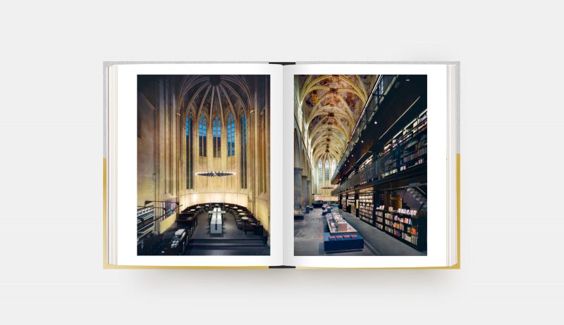 Ruin and Redemption in Architecture, Dan Barasch, Phaidon; Transformed; Boekhandel Selexyz Dominicanan, Maastricht, Netherlands (pages 192-193). Photo courtesy of Phaidon