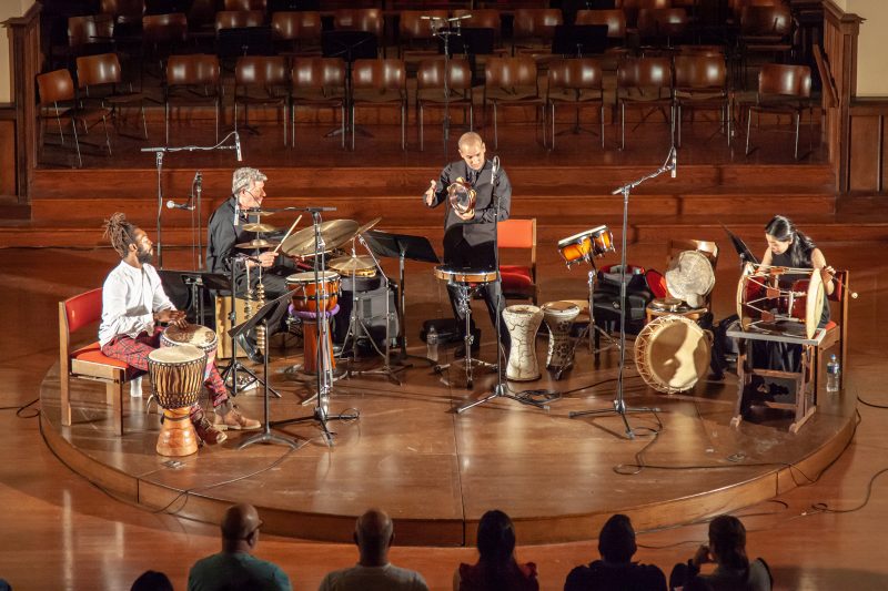 Hafez Kotain performing at the Trinity Center for Urban Life. Photo courtesy Chip Colson.