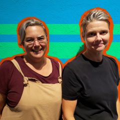 Allyson Mitchell and Deirdre Logue on the history and future of Killjoy’s Kastle 1 Allyson Mitchell (left) and Deirdre Logue (right). Photo by Wit López, edited by Morgan Nitz