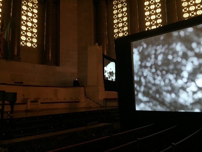 Elissa Blount Moorhead & Bradford Young, Back and Song, Film Installation. Installation view courtesy Natalie Sandstrom.