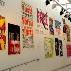 Works by Paula Scher, "Visionary Women" at The Galleries at Moore. Photo courtesy Moore College of Art and Design.