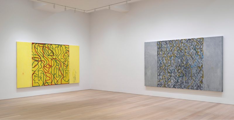 BRICE MARDEN It reminds me of something, and I don't know what it is., 2019, Installation view Artwork © 2019 Brice Marden/Artists Rights Society (ARS), New York. Photo: Rob McKeever. Courtesy Gagosian.