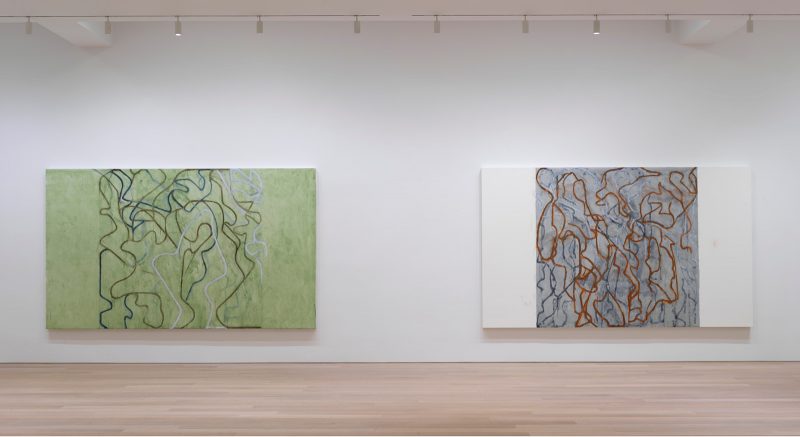 BRICE MARDEN It reminds me of something, and I don't know what it is., 2019, Installation view Artwork © 2019 Brice Marden/Artists Rights Society (ARS), New York. Photo: Rob McKeever. Courtesy Gagosian.