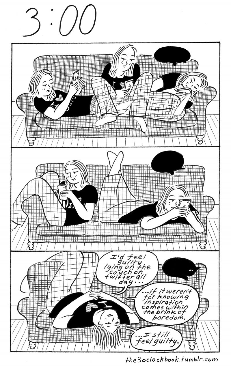 Beth Heinly's comic, The 3:00 Book