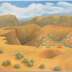 Kay WalkingStick, "New Mexico Desert," from Kate Morris “Shifting Grounds; Landscape in Contemporary Native American Art” (University of Washington Press, Seattle: 2019 ISBN 978-0-295-74536-7. Courtesy University of Washington Press.
