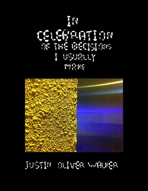 Cover, In Celebration of the Decisions I Usually Make" by Justin O Walker