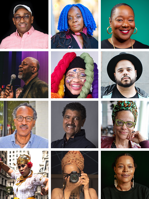 The 12 Recipients of the 2022 Cultural Treasures Fellowships for Philadelphia artists and creatives making a difference in their communities.