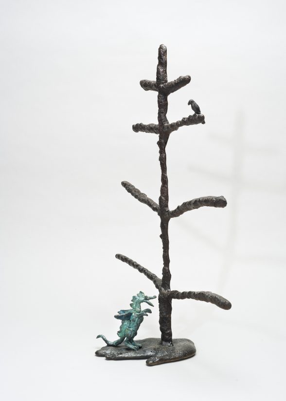 Bronze sculpture by Gina Michaels on view at Facture Gallery.