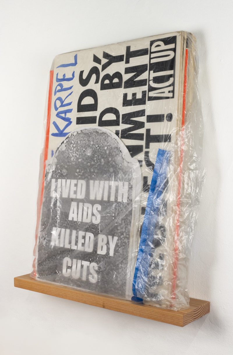 Protest bundle from ACT UP Philadelphia on at the William Way LGBT Community Center archives.
