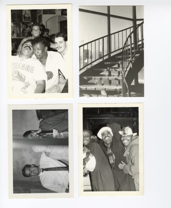 Scans of black and white photographs from the now defunct LGBTQ publication Au Courant documenting the queer culture in Philadelphia and New York.