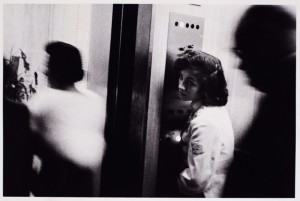 Robert Frank Elevator - Miami Beach, 1955, gelatin silver print, image: 12 3/8 x 18 3/16 in., Philadelphia Museum of Art, Purchased with funds contributed by Dorothy Norman, 1969, photograph © Robert Frank, from The Americans