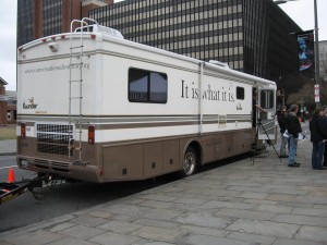 The RV for Deller's road trip.