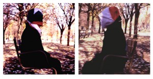 Victor Vazquez, Body to Body, 2005, lambda impression, diptych, 40" x 80"