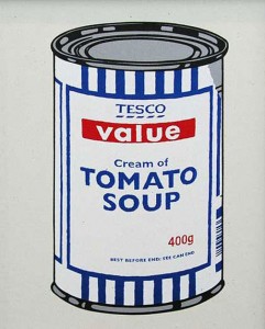 Not a Warhol? Discount Soup Can, 2005, by Banksy.