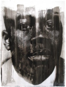 Donald E. Camp, Man Who Hears Music, Andre Raphael Smith, Earth pigment and casein mono-print, 22” X 30”, 2006