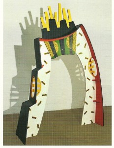 Charles Searles, Freedom’s Gate II, 1990, acrylic on wood, collection of Kathleen Spicer