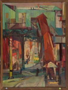 Franz Kline (1910–1962), Chatham Square, ca.1948, oil on canvas, 41 x 31 inches. Orr Collection. © 2012 The Franz Kline Estate / Artists Rights Society (ARS), New York