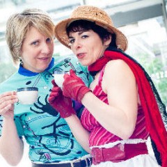 Fringe Festival - ComedySportz’s Cecily and Gwendolyn probe the audience for laughs 1 ComedyFeature2