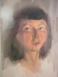 Marie Ulmer Self-Portrait c.1941 gouache
