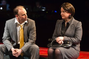 Don Wycherley and Sorcha Fox in Tiny Plays for Ireland 2, photo Pat Redmond