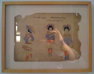 A small work from Henry Darger at Andrew Edlin's suite. 