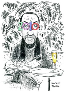 Bonne Année : Rick Tulka 1 American-in-Paris artist Rick Tulka sends this 2010 greeting from his regular haunt, Le Select, in the heart of Paris