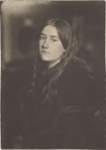 “Untitled (Portrait of Hermine Käsebier),” ca. 1896, platinum, 7 x 5 in