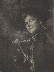 “Mrs. J. Montgomery Sears,” 1903, gum bichromate, 8 x 6 in.